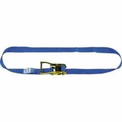 WESTDEUTSCHER DRAHTSEILVERKAUF Sangle D'amarrage DIN EN 12195-2 Longueur 5 M Largeur 50 Mm à Cliquet LC U 3000 DaN