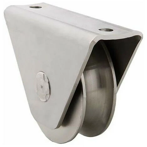 ESTEBRO Roue Gorge U Sur Roulement Pour Portail 20mm En Applique - Ø120mm - Acier 1 ESTEBRO Roue Gorge U Sur Roulement Pour Portail 20mm En Applique - Ø120mm - Acier