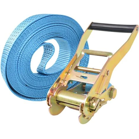 TRUE DEAL Sangle D’arrimage à Cliquet 4 Pcs 4 Tonnes 8 M X 50 Mm Bleu 2 TRUE DEAL Sangle D’arrimage à Cliquet 4 Pcs 4 Tonnes 8 M X 50 Mm Bleu – Image 2