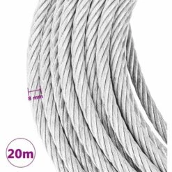 TRUE DEAL Câble Métallique 800 Kg 20 M -Treuil, cric, palan et accessoires Soldes Boutique 26124202 4