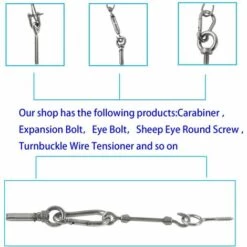 LANGRAY M4X10 304 En Acier Inoxydable Filetage Male Anneau De Levage à Oeil Boulon à Oeil Boulon à Oeil Vis Machines épaule 10 PCS -Treuil, cric, palan et accessoires Soldes Boutique 26216966 3