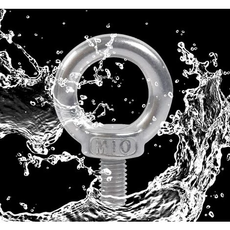 LANGRAY M6X11 304 En Acier Inoxydable Filetage Male Anneau De Levage à Oeil Boulon à Oeil Boulon à Oeil Vis Machines épaule 10 PCS 4 LANGRAY M6X11 304 En Acier Inoxydable Filetage Male Anneau De Levage à Oeil Boulon à Oeil Boulon à Oeil Vis Machines épaule 10 PCS – Image 4