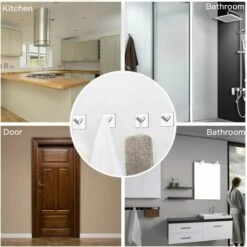 BETTERLIFE 4 Crochets Auto-adhésifs En Acier Inoxydable Peuvent être Utilisés Pour Accrocher Des Peignoirs, Des Serviettes, Des Patères Et Des Articles De Toilette, Adaptés à La Cuisine, à La Salle De Bain, Au Salon 8 BETTERLIFE 4 Crochets Auto-adhésifs En Acier Inoxydable Peuvent être Utilisés Pour Accrocher Des Peignoirs, Des Serviettes, Des Patères Et Des Articles De Toilette, Adaptés à La Cuisine, à La Salle De Bain, Au Salon -Treuil, cric, palan et accessoires Soldes Boutique 26496881 4