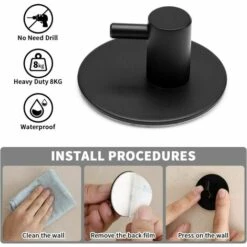 BETTERLIFE Crochet Porte-serviettes 4 Pièces Le Crochet Mural Porte-serviettes Est En Acier Inoxydable, Le Maximum Est De 8 Kg, Pas De Perçage, Antirouille, Idéal Pour La Salle De Bain, Les Toilettes Et La Cuisine 8 BETTERLIFE Crochet Porte-serviettes 4 Pièces Le Crochet Mural Porte-serviettes Est En Acier Inoxydable, Le Maximum Est De 8 Kg, Pas De Perçage, Antirouille, Idéal Pour La Salle De Bain, Les Toilettes Et La Cuisine -Treuil, cric, palan et accessoires Soldes Boutique 26613275 4