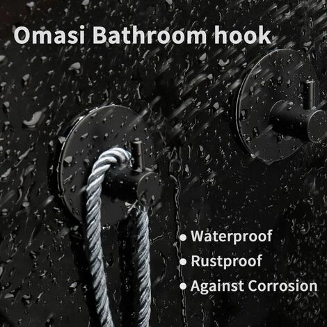 BETTERLIFE Crochet Porte-serviettes 4 Pièces Le Crochet Mural Porte-serviettes Est En Acier Inoxydable, Le Maximum Est De 8 Kg, Pas De Perçage, Antirouille, Idéal Pour La Salle De Bain, Les Toilettes Et La Cuisine 5 BETTERLIFE Crochet Porte-serviettes 4 Pièces Le Crochet Mural Porte-serviettes Est En Acier Inoxydable, Le Maximum Est De 8 Kg, Pas De Perçage, Antirouille, Idéal Pour La Salle De Bain, Les Toilettes Et La Cuisine – Image 5