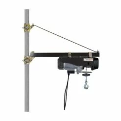 HELIOTRADE Potence Pivotante Pour Palan Réglable De 75 à 110 Cm - Charge Max 600 Kilos