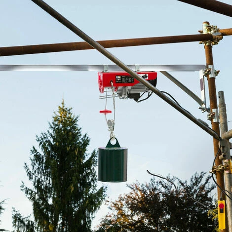 AREBOS Treuil Palan électrique | 200/400 Kg | 1000W | Treuil Palan à Chaine à Levier | Treuil Palan à Ascenseur Levage Pour Avec Télécommande, Pour Chariot Élévateur, Entrepôts, Chantiers - Rouge 2 AREBOS Treuil Palan électrique | 200/400 Kg | 1000W | Treuil Palan à Chaine à Levier | Treuil Palan à Ascenseur Levage Pour Avec Télécommande, Pour Chariot Élévateur, Entrepôts, Chantiers - Rouge – Image 2