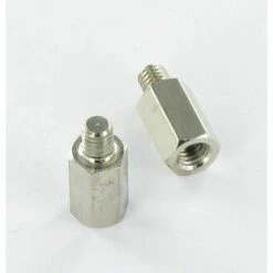 VIS EXPRESS ENTRETOISE HEXAGONAL MALE/FEMELLE 5X8 FILETEE SUR 6 M3/3.5 LAITON NICKELE | Conditionnement: 200 Pieces