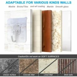 BETTERLIFE Crochets 32pace, Crochet Porte-serviettes Autocollant, Maximum 8 Kg, Crochet Adhésif Transparent Non Perforé, Crochet Cuisine Salle De Bain -Treuil, cric, palan et accessoires Soldes Boutique 27228465 3