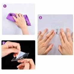 BETTERLIFE Crochet En Viscose, Pas De Perçage, Velcro Transparent, Crochet De Cuisine, Crochet à Vêtements, Crochet En Plastique, étanche, Détachable - Convient à La Cuisine, à La Salle De Bain (maximum 5 Kg, 6 Pièces) 7 BETTERLIFE Crochet En Viscose, Pas De Perçage, Velcro Transparent, Crochet De Cuisine, Crochet à Vêtements, Crochet En Plastique, étanche, Détachable - Convient à La Cuisine, à La Salle De Bain (maximum 5 Kg, 6 Pièces) -Treuil, cric, palan et accessoires Soldes Boutique 27228473 3