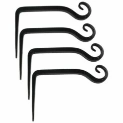 DEVENIRRICHE Porte-plante Porte-fleur Suspendu Crochet Mural En Fer Crochet De Support Mural Suspendu Pour Planteurs Suspendus Nichoirs Lanterne Carillons éoliens Appliques Murales, Style 1 -Treuil, cric, palan et accessoires Soldes Boutique 27289679 5