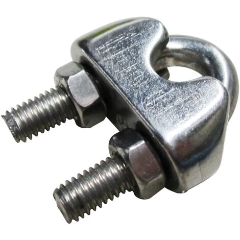 Serre-câble Étrier Sencys Acier Inoxydable Gris Ø6mm 1 Serre-câble Étrier Sencys Acier Inoxydable Gris Ø6mm