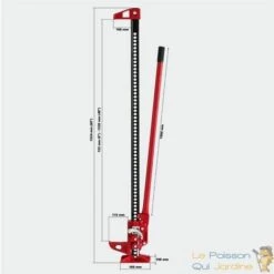 LE POISSON QUI JARDINE.FR Cric Levage Voiture, 4X4, ATV, Quad Max 3000kg -Treuil, cric, palan et accessoires Soldes Boutique 2793212 4