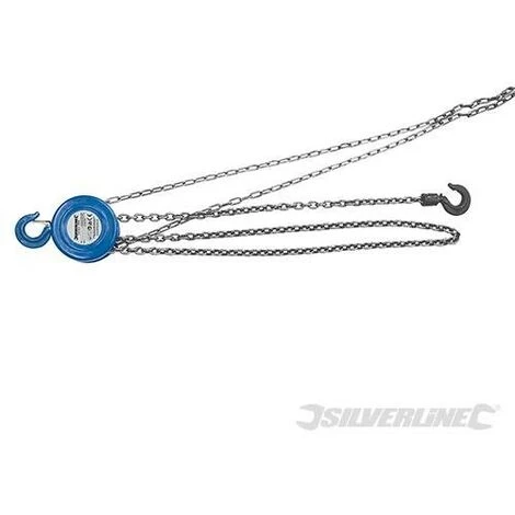 SILVERLINE Palan Manuel à Chaîne, 2 000 kg / Hauteur De Levage 3 M, 2000 Kg- Hauteur De Levage 3 M 2 SILVERLINE Palan Manuel à Chaîne, 2 000 kg / Hauteur De Levage 3 M, 2000 Kg- Hauteur De Levage 3 M – Image 2