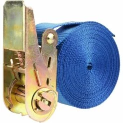 FIXKIT 10 PCS Sangle De Serrage à Cliquet Monobloc En Polyester Et Acier, CE (25mm X 6m, 800kg, Bleu) 9 FIXKIT 10 PCS Sangle De Serrage à Cliquet Monobloc En Polyester Et Acier, CE (25mm X 6m, 800kg, Bleu) -Treuil, cric, palan et accessoires Soldes Boutique 28196310 5