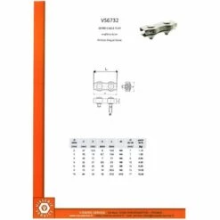 VIS EXPRESS SERRE CABLE PLAT DUPLEX Acier Zing Blanc CABLE De 2 | Conditionnement: 30 Pieces -Treuil, cric, palan et accessoires Soldes Boutique 28364435 3