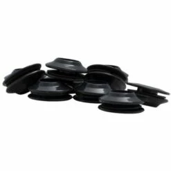 RIBIMEX Lot De 10 Oeillets Auto Perforants Pour Bâches Blanc, Bleu Ou Noir Noir