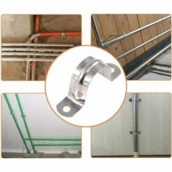 LangRay 10MM 304 Acier Inoxydable U-Tube Pince Anneau De Connexion Tuyau Pince Carte Serrage En Forme De U Selle Carte Tuyau Attache 20 PCS -Treuil, cric, palan et accessoires Soldes Boutique 29643932 5