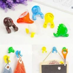 DEVENIRRICHE Lot De 6 Crochets à Ventouse En Caoutchouc En Forme De Queue D'animal -Treuil, cric, palan et accessoires Soldes Boutique 30026912 5