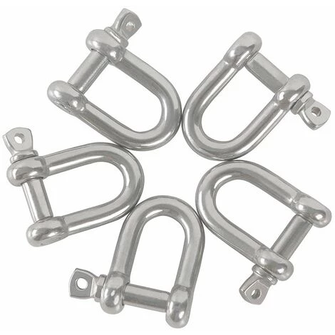 DEVENIRRICHE M5 D Manilles Acier Inoxydable 304 D Manille Goupille Vis Boucle Manille Manille Droite Joint Fermoir Manille Droite En Acier Manille En Forme De U Avec Fermeture 10PCS 1 DEVENIRRICHE M5 D Manilles Acier Inoxydable 304 D Manille Goupille Vis Boucle Manille Manille Droite Joint Fermoir Manille Droite En Acier Manille En Forme De U Avec Fermeture 10PCS