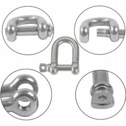 DEVENIRRICHE M5 D Manilles Acier Inoxydable 304 D Manille Goupille Vis Boucle Manille Manille Droite Joint Fermoir Manille Droite En Acier Manille En Forme De U Avec Fermeture 10PCS 7 DEVENIRRICHE M5 D Manilles Acier Inoxydable 304 D Manille Goupille Vis Boucle Manille Manille Droite Joint Fermoir Manille Droite En Acier Manille En Forme De U Avec Fermeture 10PCS -Treuil, cric, palan et accessoires Soldes Boutique 30555310 3