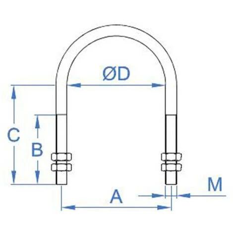 INDEX 100 Etriers Inox A2 - 4 écrous - M6 X L. 39,5 X L. 39 Mm 2 INDEX 100 Etriers Inox A2 - 4 écrous - M6 X L. 39,5 X L. 39 Mm – Image 2