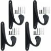 DEVENIRRICHE Lot De 4 Crochets En Métal à Visser Pour Vêtements, Serviettes, Sacs à Dos, Lanternes