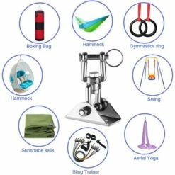 BRIDAY Lourds Crochet De Plafond Avec SUS304 Acier Inoxydable 360° Rotation 4 Vis De Fixation Pour Béton Bois Ensembles Yoga Hamac Chaise Accrochante CostumDeux Pièces 8 BRIDAY Lourds Crochet De Plafond Avec SUS304 Acier Inoxydable 360° Rotation 4 Vis De Fixation Pour Béton Bois Ensembles Yoga Hamac Chaise Accrochante CostumDeux Pièces -Treuil, cric, palan et accessoires Soldes Boutique 31510968 4