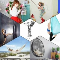 BRIDAY Lourds Crochet De Plafond Avec SUS304 Acier Inoxydable 360° Rotation 4 Vis De Fixation Pour Béton Bois Ensembles Yoga Hamac Chaise Accrochante CostumDeux Pièces 9 BRIDAY Lourds Crochet De Plafond Avec SUS304 Acier Inoxydable 360° Rotation 4 Vis De Fixation Pour Béton Bois Ensembles Yoga Hamac Chaise Accrochante CostumDeux Pièces -Treuil, cric, palan et accessoires Soldes Boutique 31510968 5