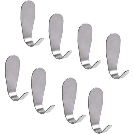 DEVENIRRICHE 6pc Puissants Crochets Auto-adhésifs - Crochet En J Robuste Et Résistant Pour Une Utilisation Générale De La Cuisine De La Salle De Bain Crochets Muraux Collants Imperméables 1 DEVENIRRICHE 6pc Puissants Crochets Auto-adhésifs - Crochet En J Robuste Et Résistant Pour Une Utilisation Générale De La Cuisine De La Salle De Bain Crochets Muraux Collants Imperméables