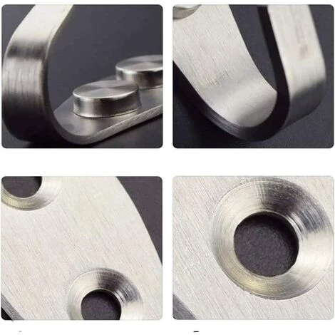 DEVENIRRICHE Crochets Porte Manteau En Acier Inoxydable, 6 Pièces Crochet Mural Porte Serviette, Patère Murale Individuelle Crochets Porte Manteau à Visser Pour Salle De Bain Peignoir Chambre Muraux,Charge 35 Kg 2 DEVENIRRICHE Crochets Porte Manteau En Acier Inoxydable, 6 Pièces Crochet Mural Porte Serviette, Patère Murale Individuelle Crochets Porte Manteau à Visser Pour Salle De Bain Peignoir Chambre Muraux,Charge 35 Kg – Image 2