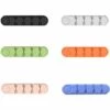 ABCRITAL 5 Pièces Clips Câble Organisateur Bureau, Support De Câble Adhésif En Silicone, Clips Pour Câbles Bien Rangés Durable, Pour Câble De Charge Usb/Câble D'Alimentation/Câble De Souris