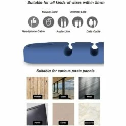 ABCRITAL 5 Pièces Clips Câble Organisateur Bureau, Support De Câble Adhésif En Silicone, Clips Pour Câbles Bien Rangés Durable, Pour Câble De Charge Usb/Câble D'Alimentation/Câble De Souris 8 ABCRITAL 5 Pièces Clips Câble Organisateur Bureau, Support De Câble Adhésif En Silicone, Clips Pour Câbles Bien Rangés Durable, Pour Câble De Charge Usb/Câble D'Alimentation/Câble De Souris -Treuil, cric, palan et accessoires Soldes Boutique 31775019 4