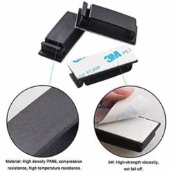 BARES 50pcs Clips De Câble Adhésif, Attache-Câbles Autocollants Clips De Fils Fixation Pour Gestion Des Fils Câbles Désordonné De Maison Bureau Et Voiture -Treuil, cric, palan et accessoires Soldes Boutique 31974389 3