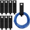 LangRay Lot De 8 Sangles De Rangement Lourdes Nylon Organisateurs De Porte-Rallonge 50 * 330mm Crochet Et Boucle Robustes Pour Câbles Tuyaux Organisateurs De Garage