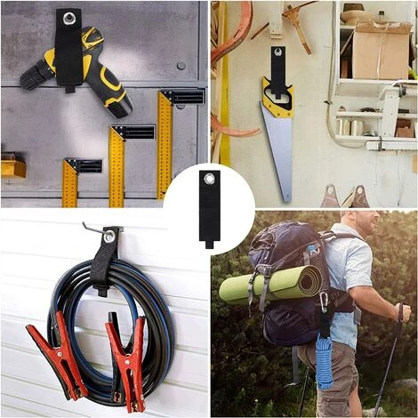 LangRay Lot De 8 Sangles De Rangement Lourdes Nylon Organisateurs De Porte-Rallonge 50 * 330mm Crochet Et Boucle Robustes Pour Câbles Tuyaux Organisateurs De Garage 3 LangRay Lot De 8 Sangles De Rangement Lourdes Nylon Organisateurs De Porte-Rallonge 50 * 330mm Crochet Et Boucle Robustes Pour Câbles Tuyaux Organisateurs De Garage – Image 3