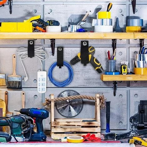 LangRay Lot De 8 Sangles De Rangement Lourdes Nylon Organisateurs De Porte-Rallonge 50 * 330mm Crochet Et Boucle Robustes Pour Câbles Tuyaux Organisateurs De Garage 5 LangRay Lot De 8 Sangles De Rangement Lourdes Nylon Organisateurs De Porte-Rallonge 50 * 330mm Crochet Et Boucle Robustes Pour Câbles Tuyaux Organisateurs De Garage – Image 5