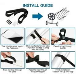 BETTERLIFE Set De 8 Sangles De Maintien | Sangles Et Clips De Fixation Pour Les Enrouleurs | Accessoires De Rechange Pour Système D'enrouleurs Mobiles, Bâches Et Couvertures De Piscine 8 BETTERLIFE Set De 8 Sangles De Maintien | Sangles Et Clips De Fixation Pour Les Enrouleurs | Accessoires De Rechange Pour Système D'enrouleurs Mobiles, Bâches Et Couvertures De Piscine -Treuil, cric, palan et accessoires Soldes Boutique 32685527 4