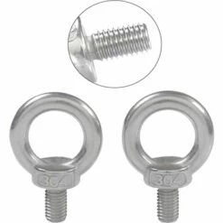 AIDUCHO M3X9 304 En Acier Inoxydable Filetage Mâle Anneau De Levage À Oeil Boulon À Oeil Boulon À Oeil Vis Machines Épaule 10 PCS -Treuil, cric, palan et accessoires Soldes Boutique 32752971 5