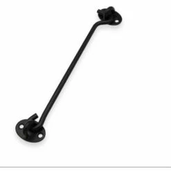 Triomphe Crochet Température, Crochet De Cabine Solide 2pc épaissie Château En Acier Inoxydable Château De Château De Portail Pivotant Robuste Outils De Remplacement Pour La Porte De La Fenêtre De Jardin (noir 75mm)