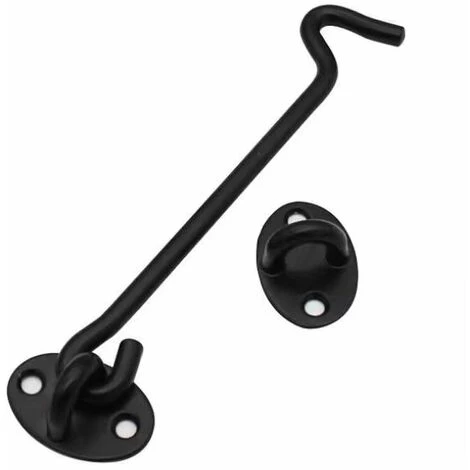Triomphe Crochet Température, Crochet De Cabine Solide 2pc épaissie Château En Acier Inoxydable Château De Château De Portail Pivotant Robuste Outils De Remplacement Pour La Porte De La Fenêtre De Jardin (noir 75mm) 2 Triomphe Crochet Température, Crochet De Cabine Solide 2pc épaissie Château En Acier Inoxydable Château De Château De Portail Pivotant Robuste Outils De Remplacement Pour La Porte De La Fenêtre De Jardin (noir 75mm) – Image 2