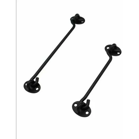 Triomphe Crochet Température, Crochet De Cabine Solide 2pc épaissie Château En Acier Inoxydable Château De Château De Portail Pivotant Robuste Outils De Remplacement Pour La Porte De La Fenêtre De Jardin (noir 75mm) 4 Triomphe Crochet Température, Crochet De Cabine Solide 2pc épaissie Château En Acier Inoxydable Château De Château De Portail Pivotant Robuste Outils De Remplacement Pour La Porte De La Fenêtre De Jardin (noir 75mm) – Image 4