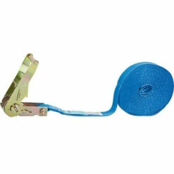 BANYO Sangle D'amarrage, Une Piece, Type 1000, DIN EC 12195-2, Bleu Sangle 25 Mm, Longueur 6m