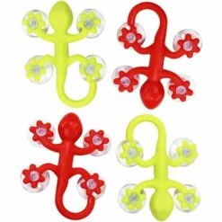 DEVENIRRICHE Crochet Mural à Ventouse 4X Gecko, Grand, 9 X 6,5 Cm, Avec Une Puissance D'aspiration élevée, En Différentes Couleurs (4 Pièces De Grande Taille)