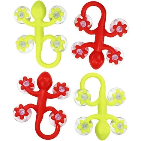 DEVENIRRICHE Crochet Mural à Ventouse 4X Gecko, Grand, 9 X 6,5 Cm, Avec Une Puissance D'aspiration élevée, En Différentes Couleurs (4 Pièces De Grande Taille) 1 DEVENIRRICHE Crochet Mural à Ventouse 4X Gecko, Grand, 9 X 6,5 Cm, Avec Une Puissance D'aspiration élevée, En Différentes Couleurs (4 Pièces De Grande Taille)