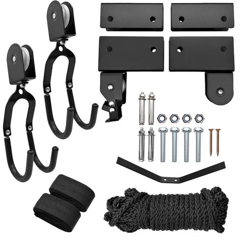 ASUPERMALL Ascenseur De Kayak Avec Systeme De Poulie Suspendue, Support De Kayak, Support De Plafond De Garage 1 ASUPERMALL Ascenseur De Kayak Avec Systeme De Poulie Suspendue, Support De Kayak, Support De Plafond De Garage