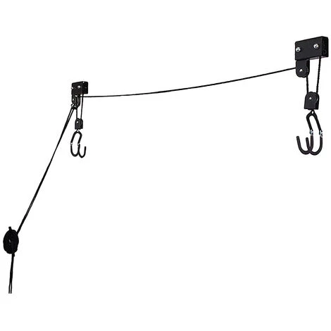 ASUPERMALL Ascenseur De Kayak Avec Systeme De Poulie Suspendue, Support De Kayak, Support De Plafond De Garage 2 ASUPERMALL Ascenseur De Kayak Avec Systeme De Poulie Suspendue, Support De Kayak, Support De Plafond De Garage – Image 2