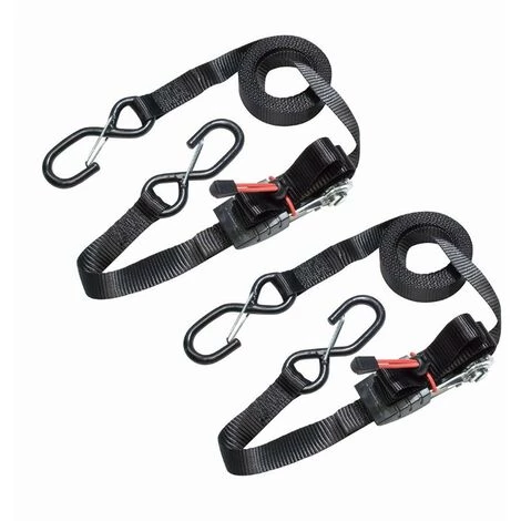 MASTER LOCK Sangles à Cliquet MASTERLOCK 4,25 M X 25 Mm Avec Crochets En S - Lot De 2 - 3066EURDAT 1 MASTER LOCK Sangles à Cliquet MASTERLOCK 4,25 M X 25 Mm Avec Crochets En S - Lot De 2 - 3066EURDAT