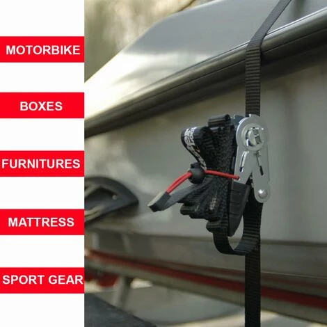 MASTER LOCK Sangles à Cliquet MASTERLOCK 4,25 M X 25 Mm Avec Crochets En S - Lot De 2 - 3066EURDAT 3 MASTER LOCK Sangles à Cliquet MASTERLOCK 4,25 M X 25 Mm Avec Crochets En S - Lot De 2 - 3066EURDAT – Image 3