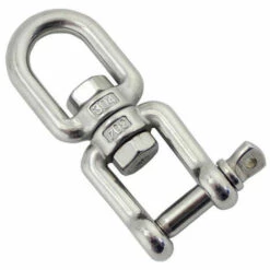 AIDUCHO Émerillon Manilles Chaînes D'ancrage D'amarrage Connecteur Pivotant En 304 INOX Pour Bateau Marine - 5mm